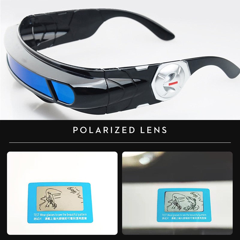 OCYCO X-Man Cosplay Cyclops Halloween Party Sunglasses Designer Special Memory Materials Polarized Travel Shield Cool UV400