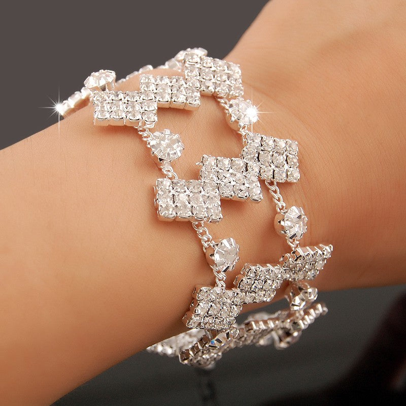 Novas Pulseiras de Berloques de Moda Prata 925 AAAAA Zircônia Cristal Feminino Pulseira Casamento Noivado Joias de Luxo
