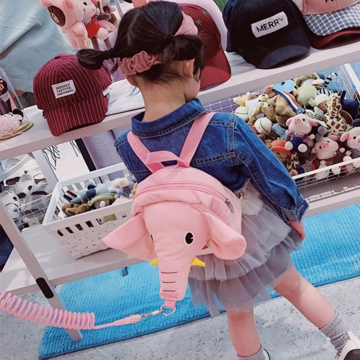 Infant and young children's anti loss backpack baby's anti loss traction rope when going out baby's safety belt small backpack