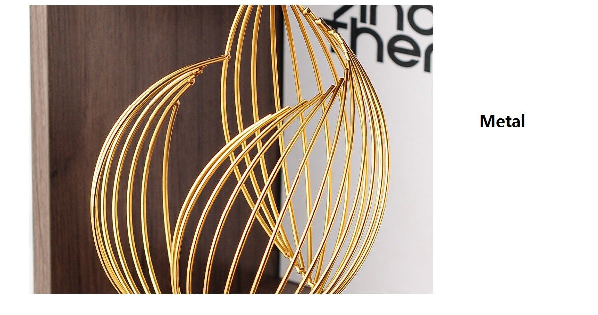 Abstract Ceramic Metal Sculpture Modern Home Decoration Living Room Desktop Office Decoration Accessories Crafts Gift W5315