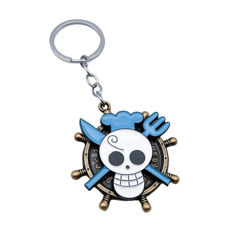 Chaveiros de mochila de anime de One Piece Luffy, Chopper, Zoro, Nami, Sanji, pingentes de chaveiro decorativos de personagens de desenho animado
