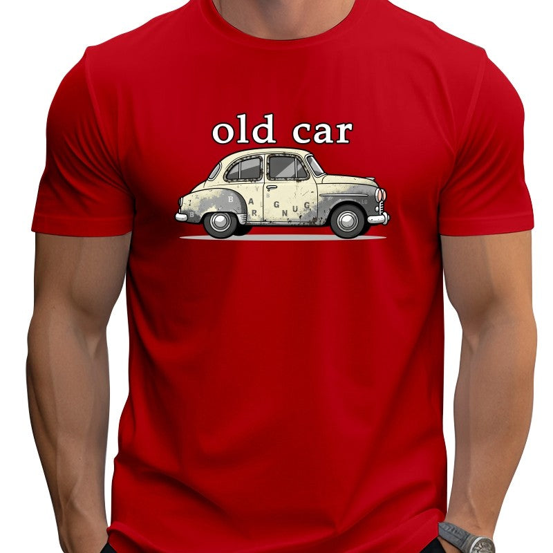 Hip Hop Street tow truck graphic T-shirt unisex casual short sleeve Loose large size Fun Cartoon 100% Cotton Top