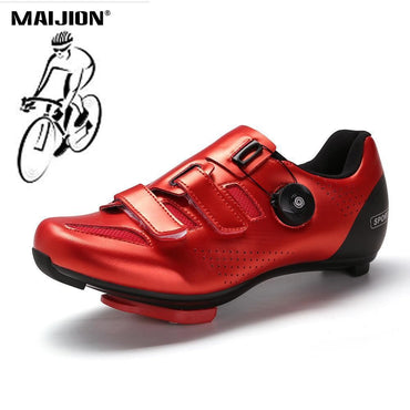 Women Road Cycling Shoes Wear-resistant Bicycle Shoes with Locking Plate Men's Non-slip Outdoor Cycling Sneakers