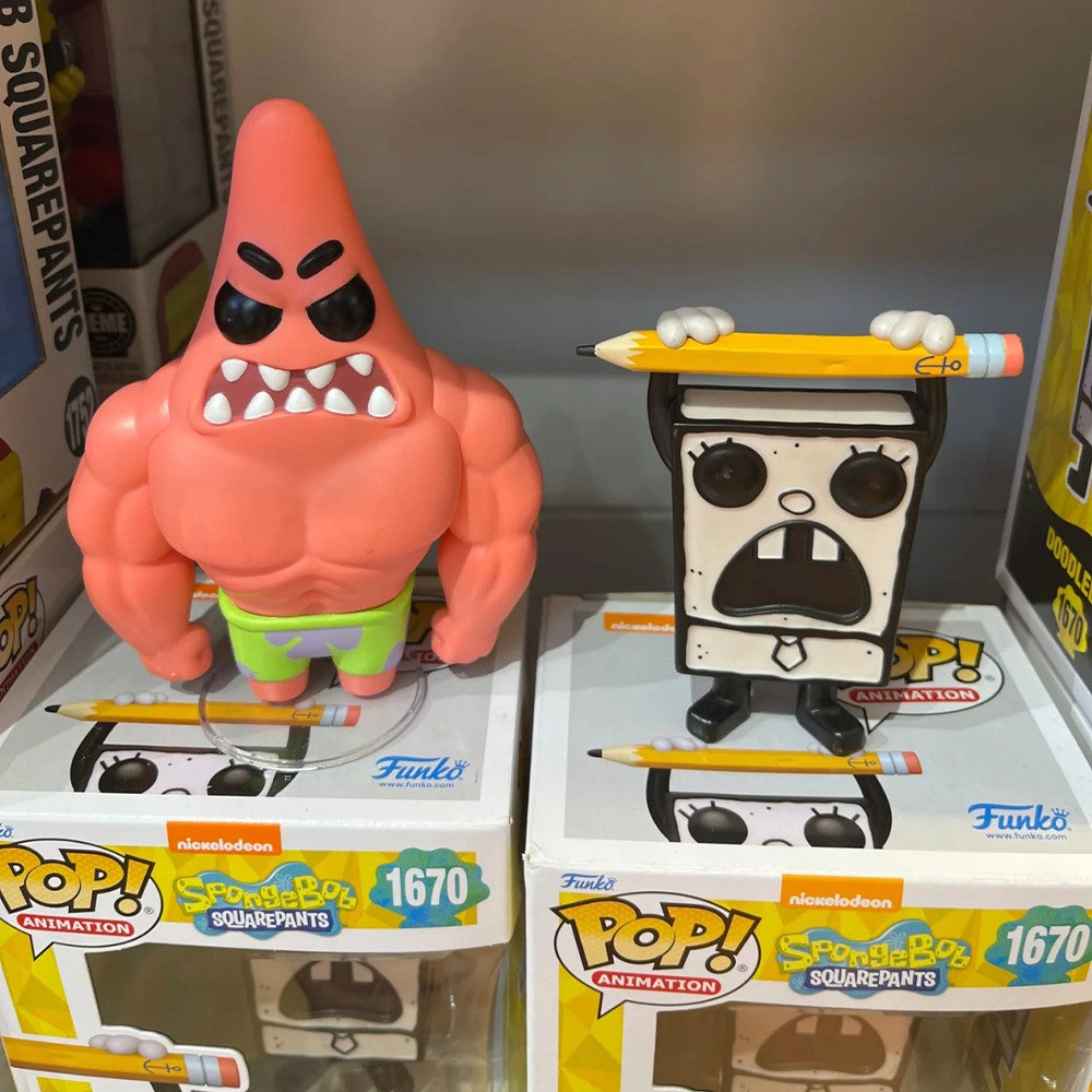 Anime Bob Esponja Modelo Funko Pop Calça Quadrada Boneco de Ação Tentáculos Figura de Vinil Decoração de Mesa Enfeite Brinquedo Edição Limitada Presente