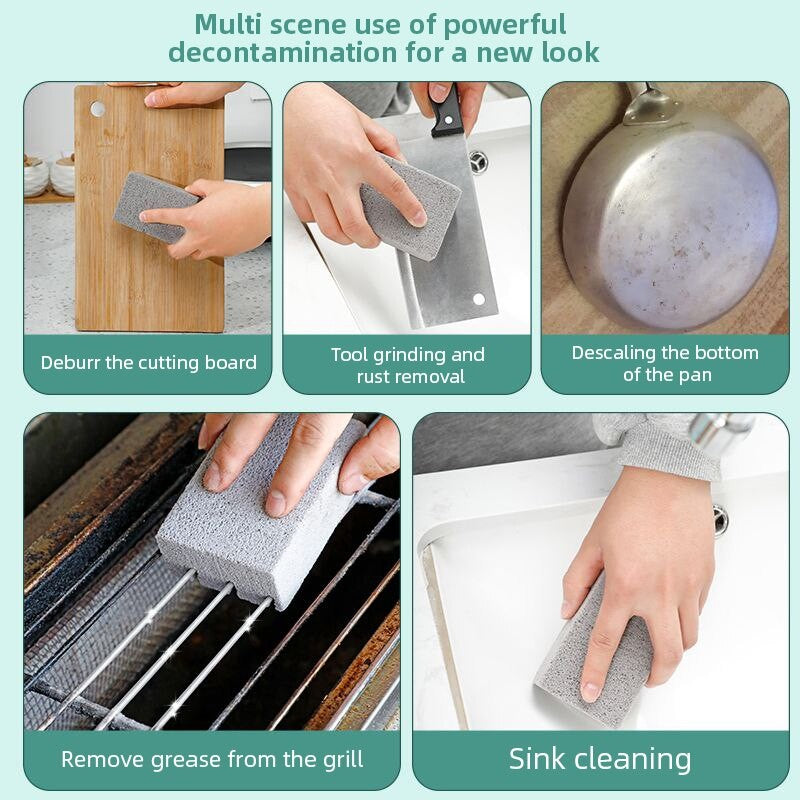 Barbecue Cleaning Brick Barbecue Grill Cleaning Brush Grill Pan High Temperature Resistant Pumice Outdoor Travel Cleaning Tools