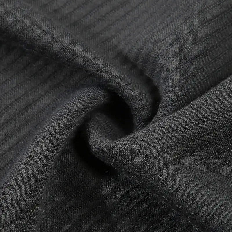 Men's Business Casual Polo Long Sleeve T-shirt spring and autumn Twill jacquard zipper polo shirt Comfortable and Breathable Top