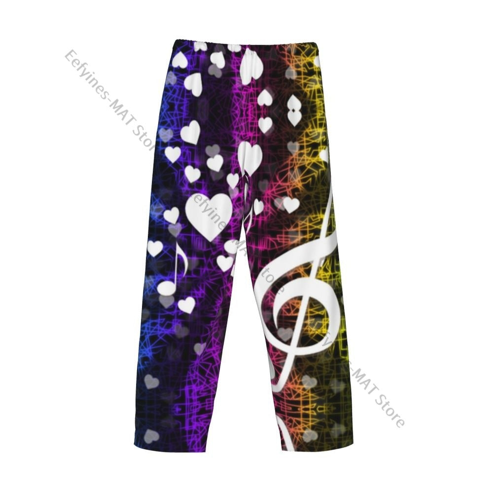 Cute Hedgehog Mens Pajamas Pyjamas Pants Lounge Pants Sleep Bottoms