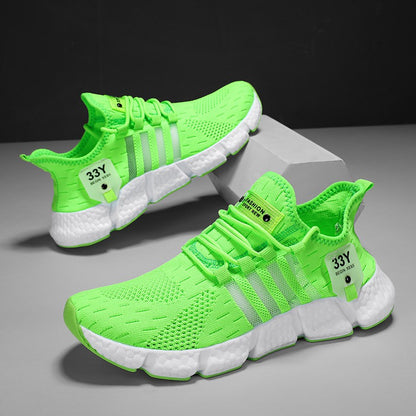 Sapatos Masculinos de Malha Respirável Modernos Leves para Caminhada Tamanhos Grandes Tênis Masculino de Tênis Tênis de Corrida ao Ar Livre Fitness 2024