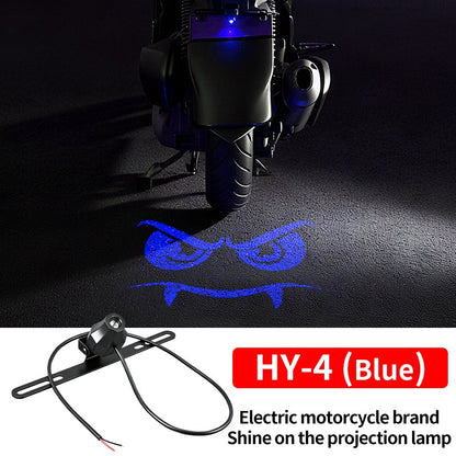 Luzes de Projeção Traseira de LED para Motocicleta Olho de Diabo Luzes de Chão para Veículos Elétricos Luzes Ambiente de LED Luz de Aviso de Alto Brilho