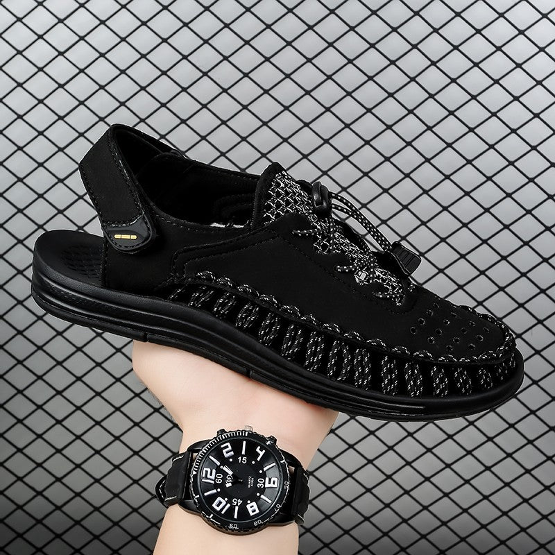 Summer New Sandals Fashion Handmade Weaving Casual Men Sandals Brand Designer Outdoor Walking Men's Shoes Summer Beach Shoes