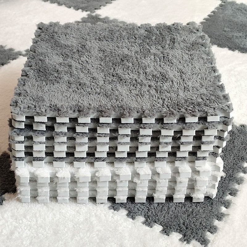 Soft Plush Children's Mat Baby Play Mat Baby Toys Eva Foam Puzzle Carpet In Children's Room Keep Warm Playmat 30*30*1CM