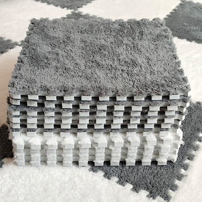 Soft Plush Children's Mat Baby Play Mat Baby Toys Eva Foam Puzzle Carpet In Children's Room Keep Warm Playmat 30*30*1CM