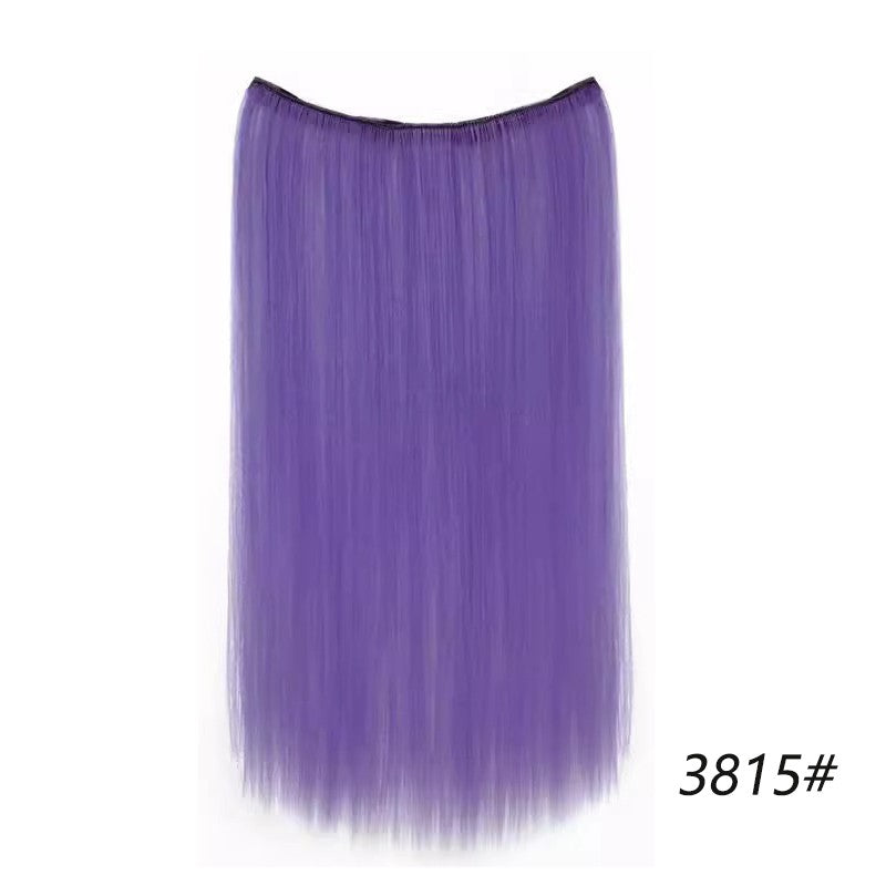 Extensões de cabelo coloridas de uma peça, sem rastros, de orelha a orelha