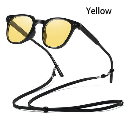 Fashion Small round Sunglasses Gradient Pink Lenses Classic Unisex Powder Blusher with Metal Nail Decoration for Women And Men