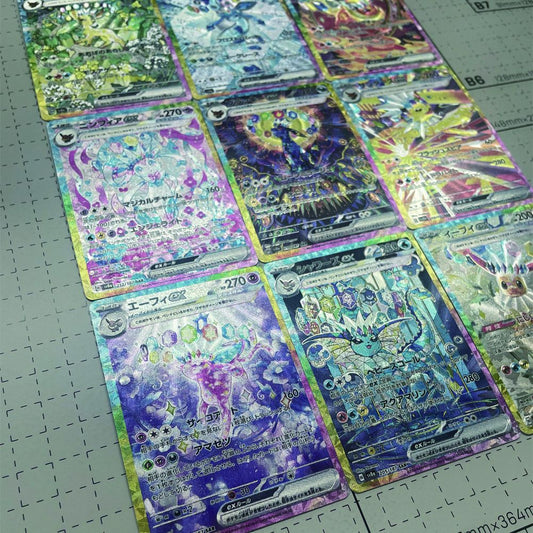 Anime Eeveelution Card Sv8 Eevee Umbreon Sylveon Leafeon Vaporeon  151 High Quality Trading PTCG Hobby Collectible Card Gift