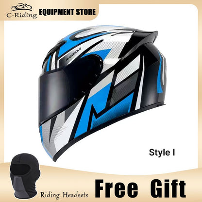 Capacete de Moto de Rosto Inteiro de Alta Qualidade Masculino Feminino Capacete de Corrida de Moto DOT capacete casqueiro casque