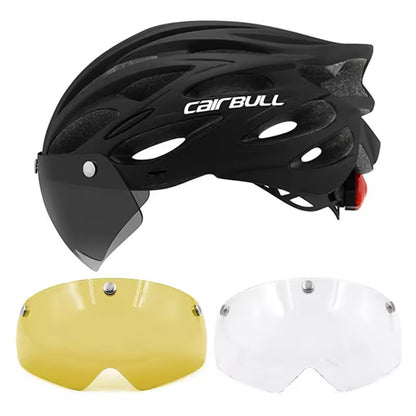 Cairbull Capacetes de Ciclismo MTB Mountain Road Capacete de Bicicleta de Corrida Leve Respirável Led Segurança Capacete de Bicicleta 54-62cm Casco