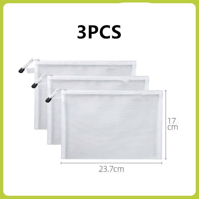 Toy storage bag Children's building blocks small toys special sorting bag bag transparent mesh gauze zipper mesh bag