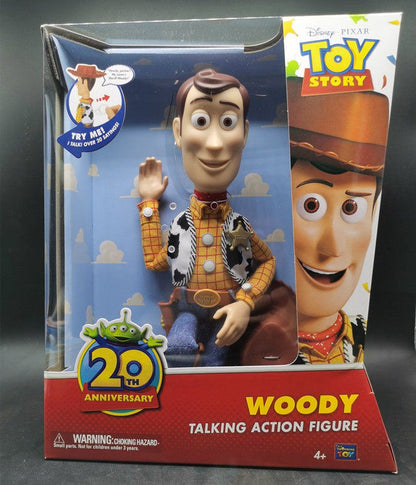 Disney Toy Story 20º Aniversário Woody Xerife Cowboy Jessie Fala Frases Interativas Figura Boneco Anime Enfeite Brinquedo Presente