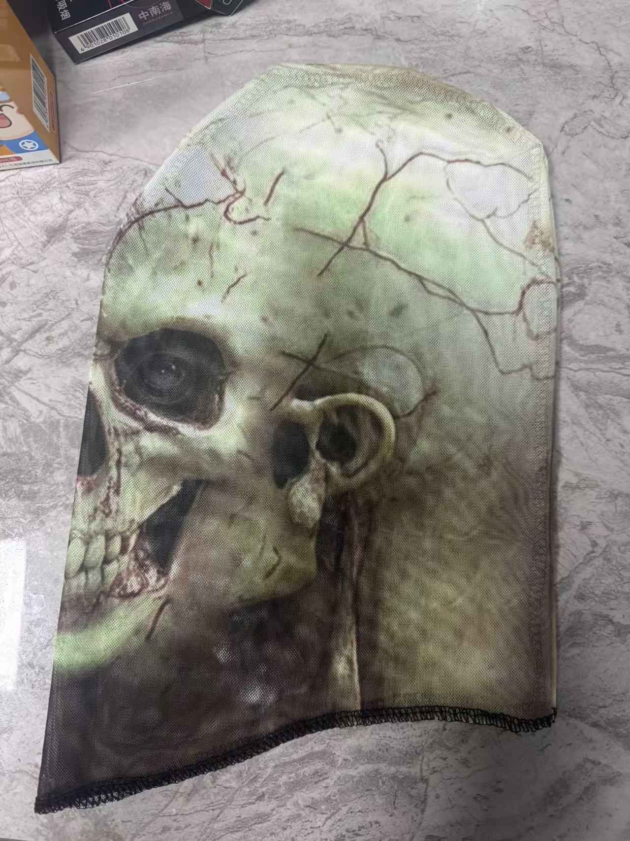 3D Digital Print Mask Creative Horror Cosplay Headscarf Halloween Party Hip Hop Headwear