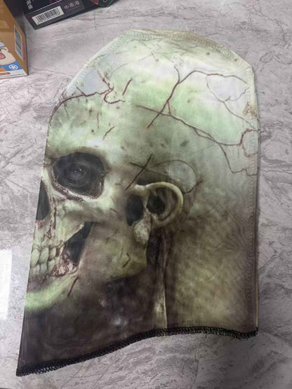 3D Digital Print Mask Creative Horror Cosplay Headscarf Halloween Party Hip Hop Headwear