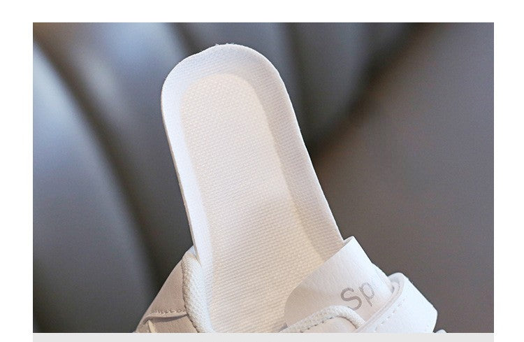Autumn Kids White Sneakers Leisure Soft Bottom Fashion Boys Girls Sport Shoes All-match Children Trainers Non-slip Running Shoes