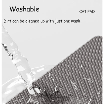 Tapete higiênico para gatos 60CMX90CM à prova d'água, camada dupla, para caixa de areia, tapete para gatos, tapete lavável e antiderrapante, para limpeza de animais de estimação