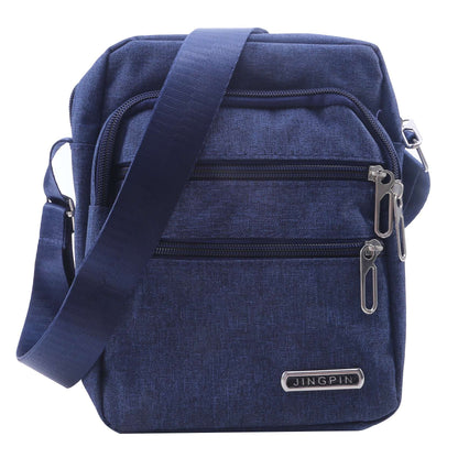 Men's Shoulder Bag Business Leisure Large Capacity Portable Handbag Zipper Multi Layer Waterproof Summer Male's Crossbody Bags