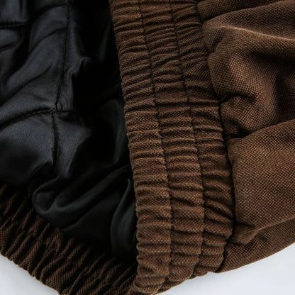 ?Mirrordust?Winter Jackets Men Thicken Warm Coat Vintage Loose Padded Jackets Big Pocket Fur Collar Jackets Outwear Unisex