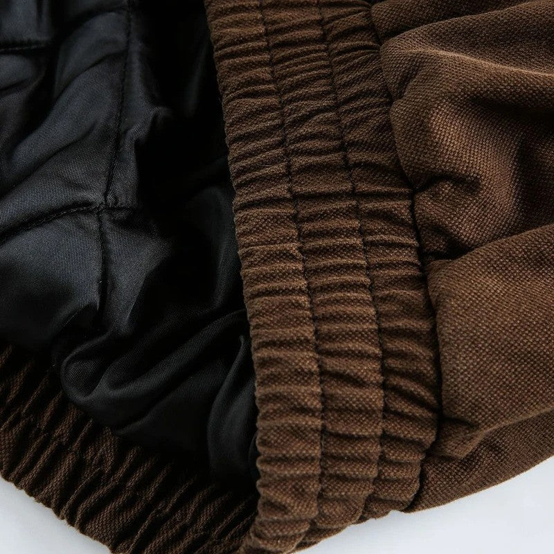 ?Mirrordust?Winter Jackets Men Thicken Warm Coat Vintage Loose Padded Jackets Big Pocket Fur Collar Jackets Outwear Unisex