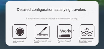 New Suitcase 30 inch Aluminium Frame USB Charging Luggage Carrier 28 inch Boardable 20 inch Travel Suitcase with Cup Holder