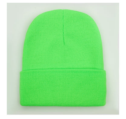 Touca Sólida Unissex Outono Inverno, Mistura de Lã, Macia e Quente, Boné de Tricô Masculino Feminino, Gorro, Toucas de Esqui, 24 Cores