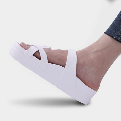 Shevalues Comfy Casual Women Slippers With Adjustable Buckle Soft Outdoor Beach Sandals Fashion Shoes Platform Women Sandals