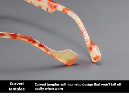 Retro Round Eyeglasses Suitable for Presbyopia Color-matching Trendy Small Frame HD Reading Glasses