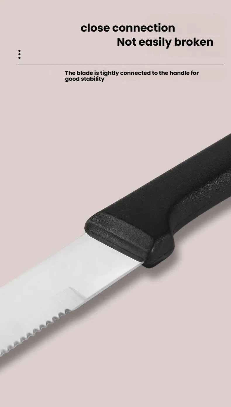Stainless Steel Steak Knife Kitchen Utensils Cutlery Practical High Quality Plastic Handle Available In Dishwasher Peel Knife