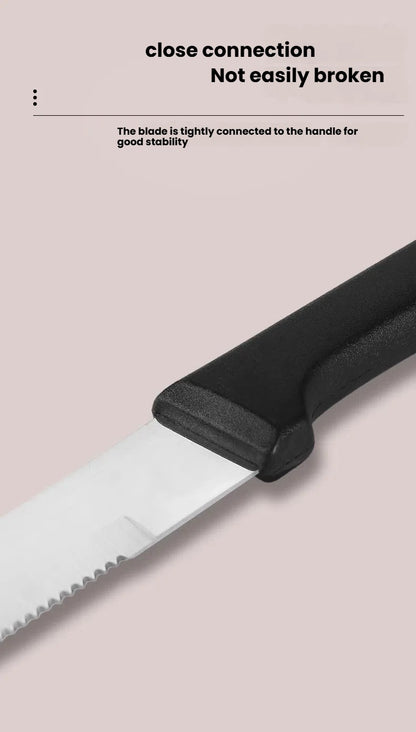 Stainless Steel Steak Knife Kitchen Utensils Cutlery Practical High Quality Plastic Handle Available In Dishwasher Peel Knife