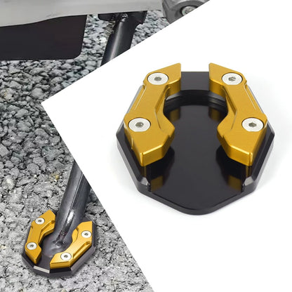 Suporte Lateral Extensor Universal para Motocicleta Scooter Bike, Placa de Apoio para Extensão do Pé, Base Alargada Antiderrapante