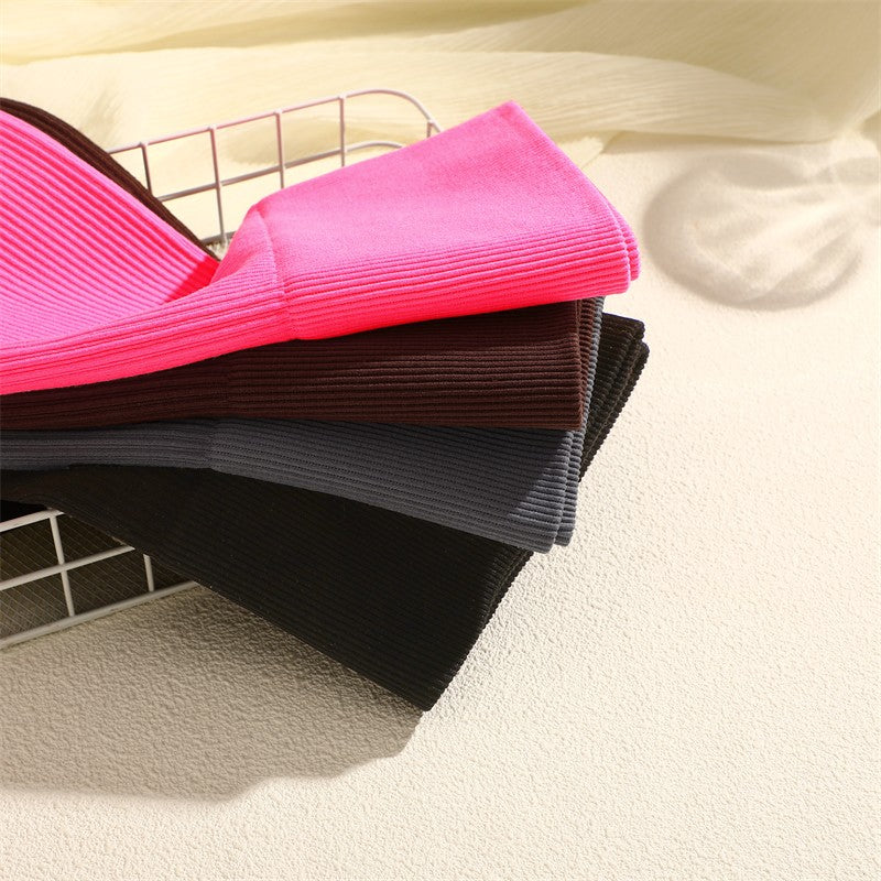 Women's High Waist Ribbed Striped Mini Skirt Tight Night Club Party Pencil Skirt Casual Short Skirt Sexy Solid Color Bodycon New