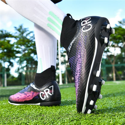 2025 New Football Shoes Society Soccer Cleats Long Nails Soccer Boot Non-slip Training Sneaker Artificial Quality Grass Footwear