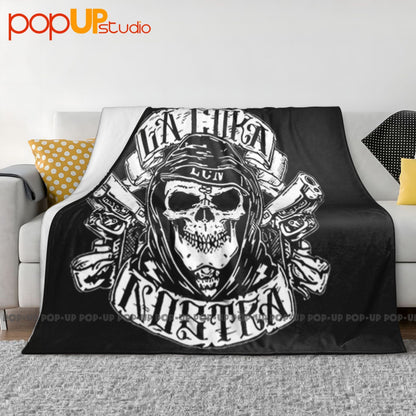 La Coka Nostra Skull Logo Hip Hop Band Manta Ultra Macia Colcha Inverno Capa de Sofá Capas de Cama