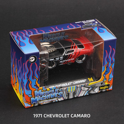 Maisto 1:64 Muscle Machines Carro de Metal Fundido Miniatura Veículos de Brinquedo Chevrolet Camaro Nissan Gtr Toyota Ae86