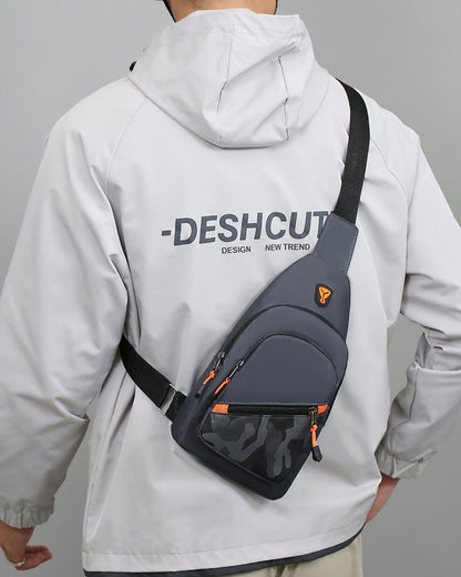 Rilibegan Nylon Men's Chest Bag 2023 New Portable Casual Shoulder Bag Trendy and Unique Design Crossbody Bag