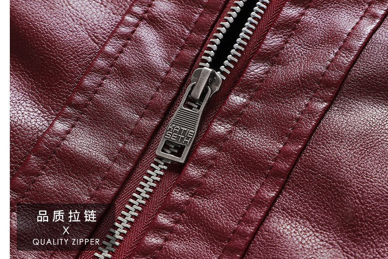 Mens Vintage Motorcycle Jacket 2025 Men Fashion New Biker Leather Jacket Male Embroidery Bomber Coat Winter Fleece Pu Overcoat