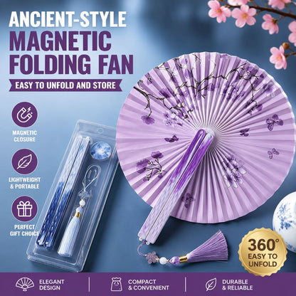Chinese Japanese Style Silk Fan Folding Fan Wedding Fan Art Gifts Dance Hand Fan Vintage Bamboo Folding Hand Held Flower Fan