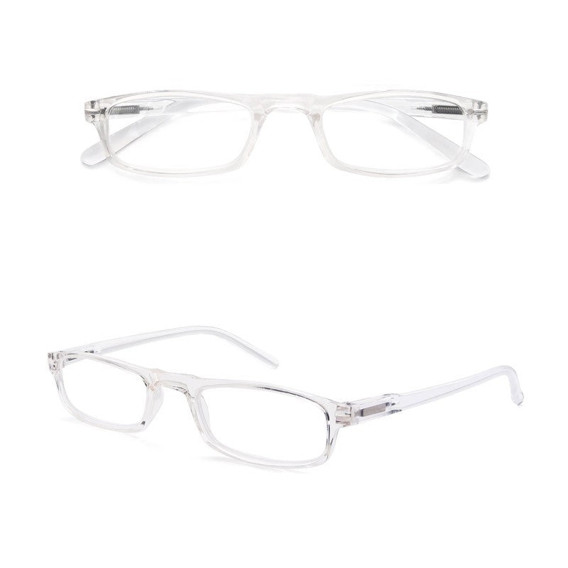 Women Men Reading Glasses Classic Small Rectangle Frame Spring Hinge Ulrta Comtable Wear Readers Eyeglass with Diopters