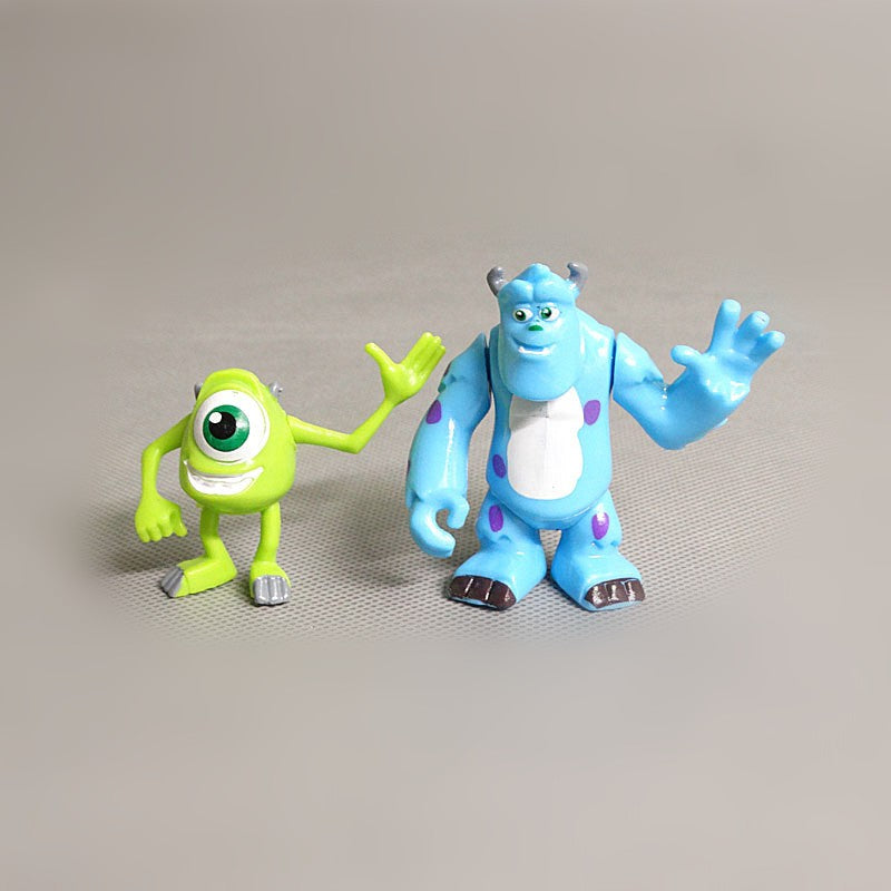 12 pçs/set Monstros Universidade Inc. James P. Sullivan Michael Wozosky Desenho Animado Bonito Anime Figuras de Ação Brinquedos 5-7CM