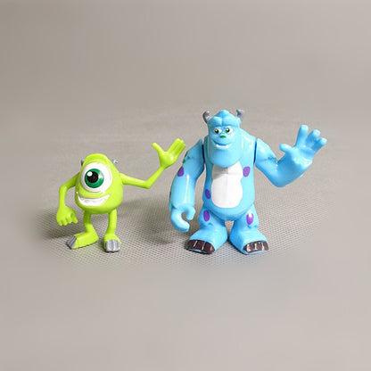12 pçs/set Monstros Universidade Inc. James P. Sullivan Michael Wozosky Desenho Animado Bonito Anime Figuras de Ação Brinquedos 5-7CM