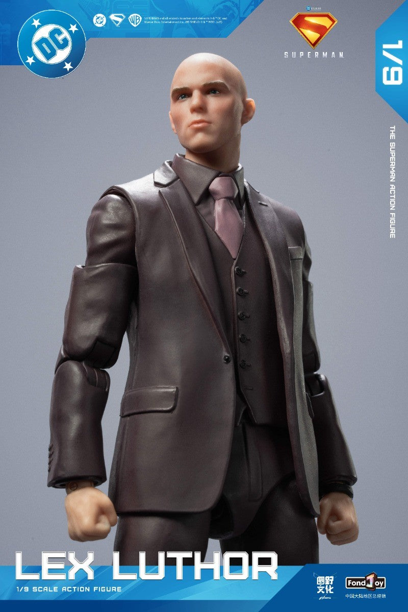 Fondjoy Novo Superman Lex Luthor 1/9 Boneco de Ação Versão Filme DC Novo Boneco Superman de Gunn Enfeites para Brinquedos e Presentes para Meninos