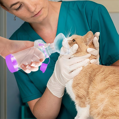 Nebulizadores para pets, para gatos e cachorros, nebulizador portátil, com duas máscaras de silicone incluídas.