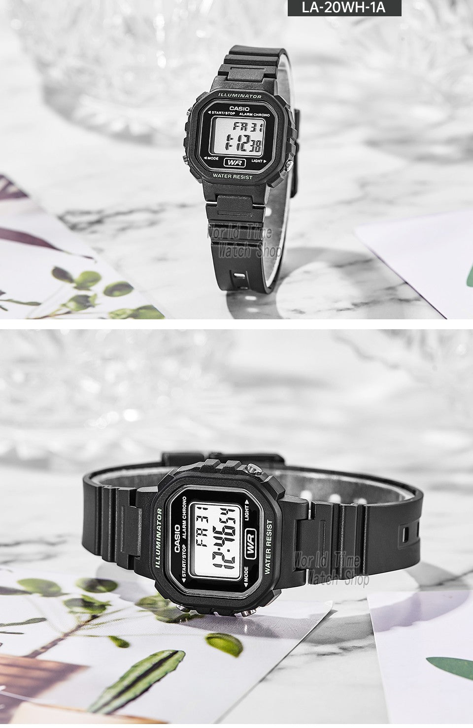 Casio Women's Watch Bright Colors Fashionable Simple Design LA-20WH Series